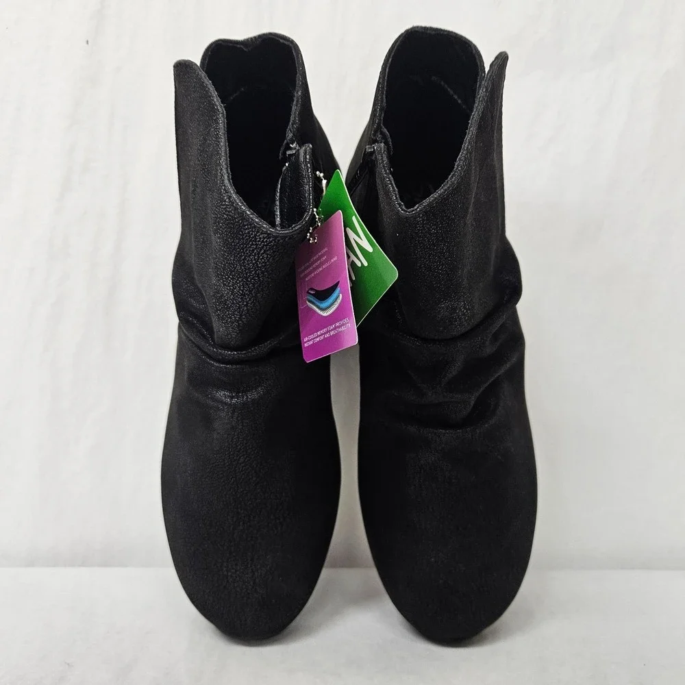 Skechers Arya Fresher Trick Ankle Boots Vegan 167809 Black Womens Size 10